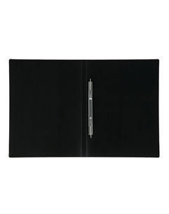 Папка с пружинным скоросшивателем а4, 500 мкм, корешок 15 мм,, до 100 листов, черная Calligrata