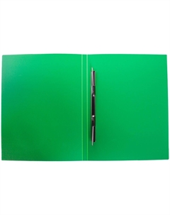 Папка с пластиковым скоросшивателем а4, 500 мкм, корешок 14 мм,, до 100 листов, зеленая Calligrata