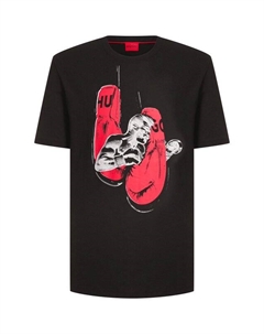 Хлопковая футболка Hugo