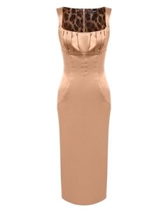 Атласное платье Dolce&gabbana