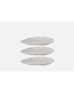 Набор для сервировки Oyster shell, серый, Sea treasures 3 шт Tkano