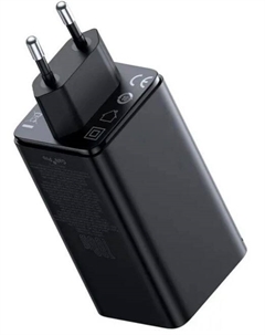 Зарядное устройство сетевое Baseus GaN6 Pro P10162705112-00 2C+2U 100W EU Cluster Black (With Cable Type-C to Type-C 100W 1m Black)