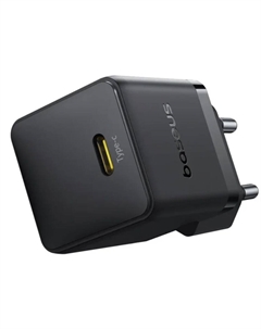 Зарядное устройство сетевое Baseus Palm P10111602113-01 1C 20W EU Cluster Black (with Cable USB-C to USB-C 60W 1m Cluster Black)