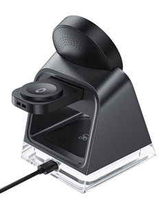 Зарядное устройство беспроводное ACEFAST E17 desktop 3-in-1 wireless charging holder для телефона гарнитуры часов. Цвет: черный Acefast