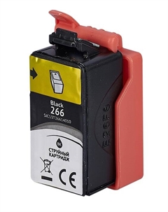 Картридж струйный C13T26614010 (266 Black) для Epson WorkForce WF-100W, пигментный тип чернил, черный, 250 к. Sakura