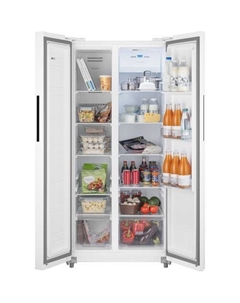 Холодильник двухкамерный WEISSGAUFF WSBS 500 Side by Side, инверторный белый Weissgauff