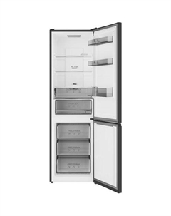 Холодильник двухкамерный WEISSGAUFF WRK 2000 Total NoFrost Inverter Dark Grey инверторный темно-серый Weissgauff