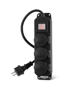 Сетевой фильтр Buro 300MDP-3-B, 3м, черный