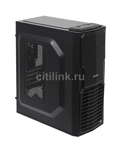 Корпус mATX ZM-T4, Mini-Tower, без БП, черный Zalman
