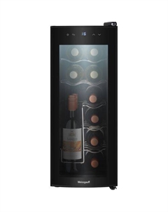 Винный шкаф однокамерный WEISSGAUFF WWC-12 Bottle вместимость: 12 бутылок, черный Weissgauff