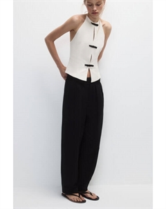 Брюки-бананы костюмные со складками Befree