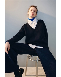 Джемпер вязаный с V-вырезом Befree