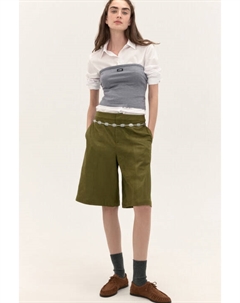 Шорты-бермуды с замшевой фактурой Befree