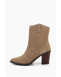 Полусапоги-казаки замшевые Abricot