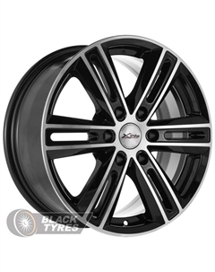Литой диск X-124 7.5x17/6x139.7 D100.1 ET25, Черные X-trike