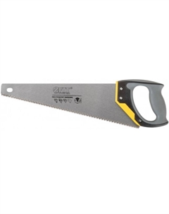 Ножовка по дереву 40453, средний каленый зуб 7 ТPI, 3D заточка, 3К пласт.прорезиненная ручка, Профи 500 мм Фит