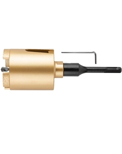 Коронка кольцевая по бетону 33485, алмазная, безударная в сборе 68 мм Фит