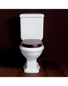 Унитаз напольный Arcade AR821bi белый, кнопка бронза Simas