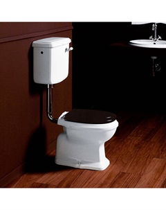 Унитаз напольный Arcade AR811bi со средним бачком, с передней ручкой хром, белый Simas