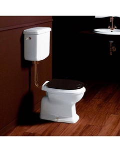 Унитаз напольный Arcade AR811bi со средним бачком, с боковой ручкой бронза, белый Simas