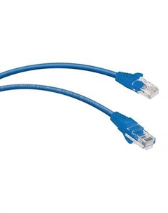 Патч-корд UTP кат.5e, 0.5 м, RJ45-RJ45, синий, CU, LSZH, (PC-UTP-RJ45-Cat.5e-0.5m-BL-LSZH) Cabeus