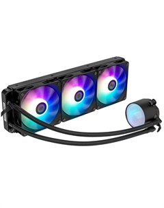 Жидкостное охлаждение DA360 ARGB BK для Socket 115x/2066/2011/2011-3/1200/1700/1851/AM5/AM4, 280 Вт, 3x120 мм, ARGB, черный (DA360-BKAWXX-GL) Pccooler