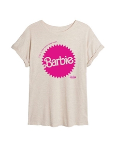 Футболка Mattel с принтом фильма "The Movie" для подростков, бежевый Barbie