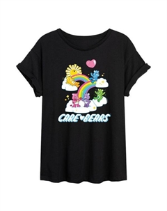 Футболка большого размера с логотипом молодежной группы Care Bears, черный Licensed character
