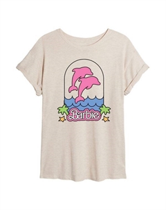 Футболка с принтом дельфина для юниоров, бежевый Barbie