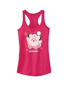 Майка-борцовка для юниоров с покемонами и клефери, цветочным танцем, цвет raspberry Licensed character