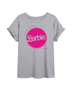 Футболка Mattel с принтом фильма "The Movie" для подростков, серый Barbie