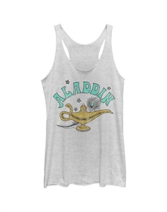 Майка-борцовка для юниоров с волшебной лампой Алладина, цвет white heather Disney