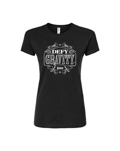 Молодежная футболка Wicked Defy Gravity облегающего кроя, черный Licensed character