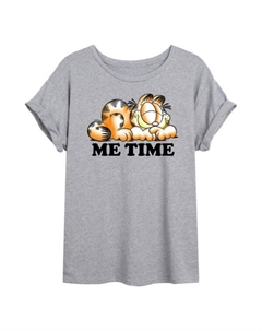 Детская оверсайз футболка Garfield "Время для себя", серый Licensed character