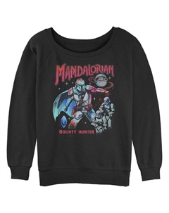 Свитер с принтом «Мандалорский охотник за головами» для юниоров, черный Star wars