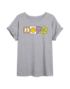 Детская оверсайз футболка с принтом "Nope", серый Licensed character