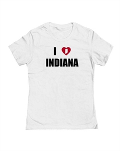 Футболка Junior'S i heart indiana с принтом, белый Unbranded