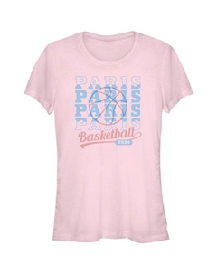 Футболка с принтом для баскетбола подростковая, цвет light pink Unbranded