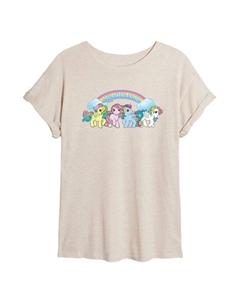 Детская оверсайз футболка My Little Pony в ретро-стиле, бежевый Licensed character