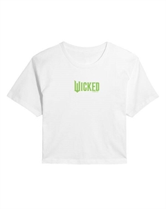 Укороченная футболка с логотипом Juniors, белый Licensed character