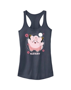 Майка-борцовка для юниоров с покемонами и клефери, цветочным танцем, цвет indigo Licensed character