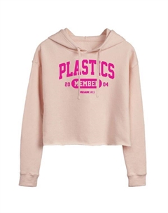Укороченная толстовка с капюшоном для члена клуба Juniors "Dead Girls Plastics", розовый Licensed character