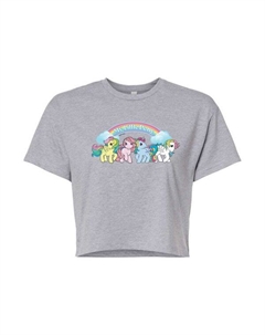 Укороченная ретро-футболка My Little Pony для юниоров, серый Licensed character