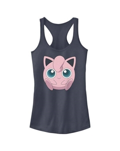 Майка-Борцовка с изображением покемона Джигглипаффа для юниоров, цвет indigo Licensed character