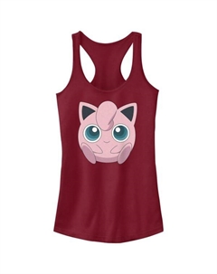 Майка-Борцовка с изображением покемона Джигглипаффа для юниоров, цвет scarlet Licensed character