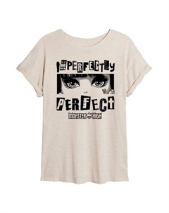 Футболка Monster High с принтом для подростков в стиле оверсайз, бежевый Licensed character