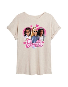 Футболка Juniors' Hearts большого размера, бежевый Barbie