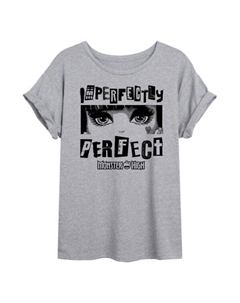 Футболка Monster High с принтом для подростков в стиле оверсайз, серый Licensed character