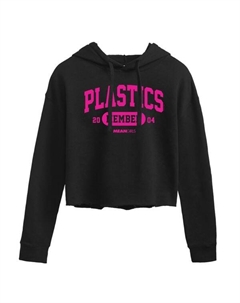 Укороченная толстовка с капюшоном для члена клуба Juniors "Dead Girls Plastics", черный Licensed character