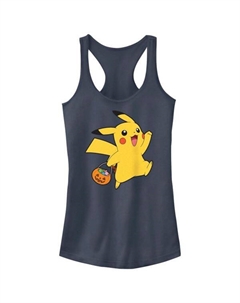 Детская майка-борцовка Pokemon Pikachu с принтом "Сладость или гадость", цвет indigo Licensed character